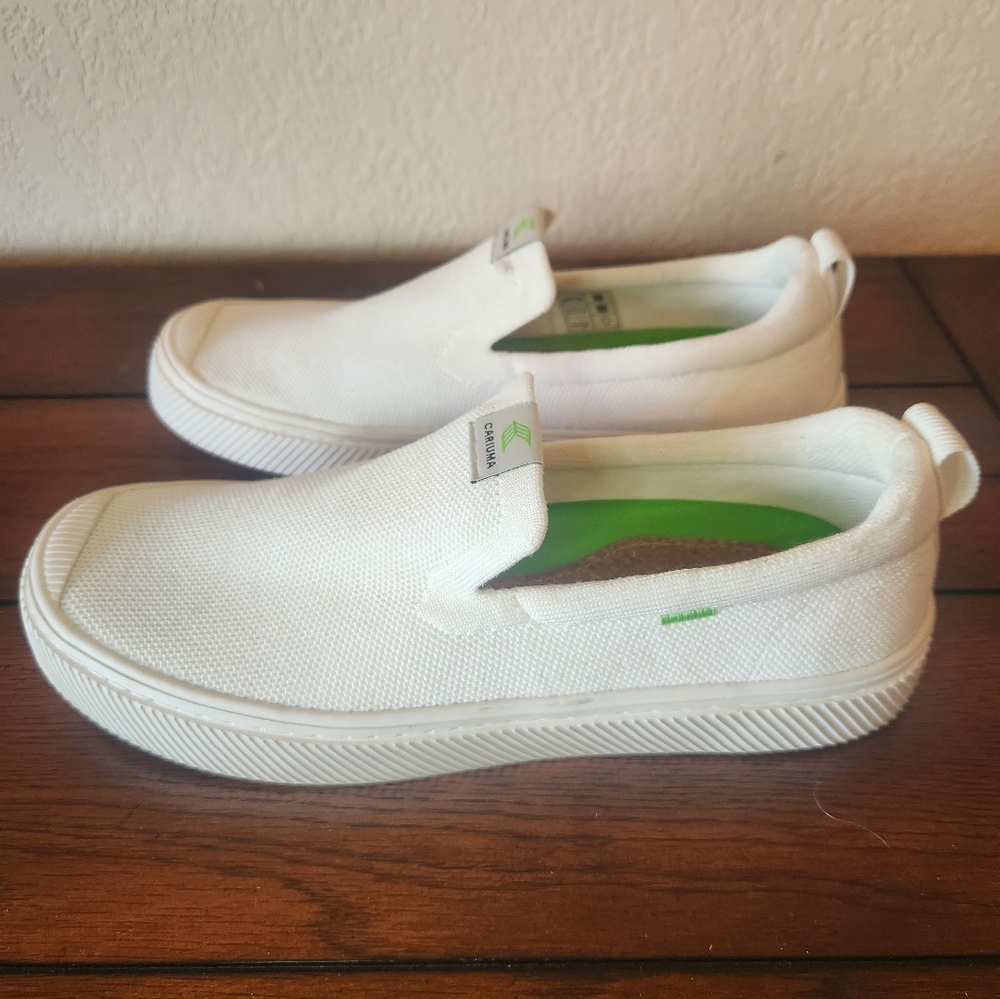 Cariuma White Slip-On Sneakers - Picture 10 of 11